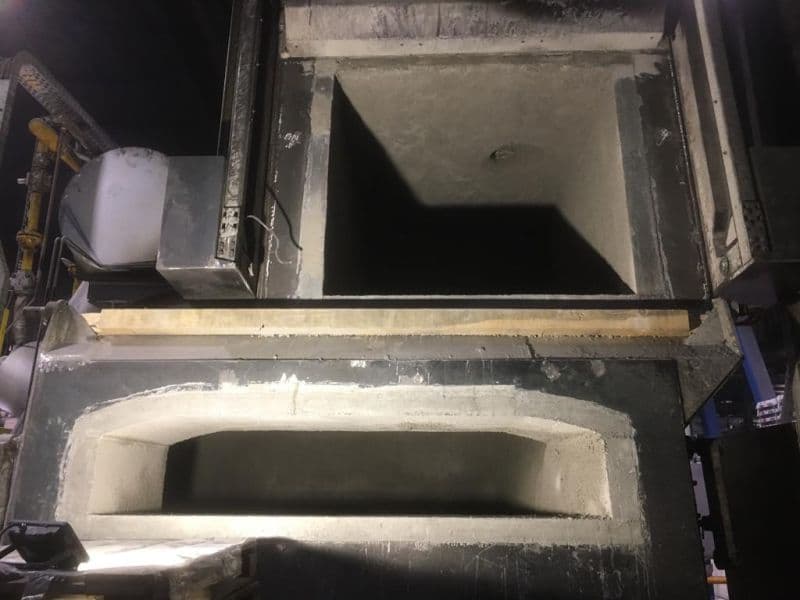 Komplettüberholung eines Aluminiumofens